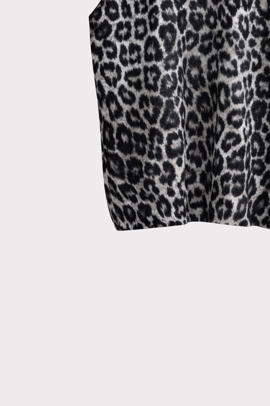 Top in maglia animalier