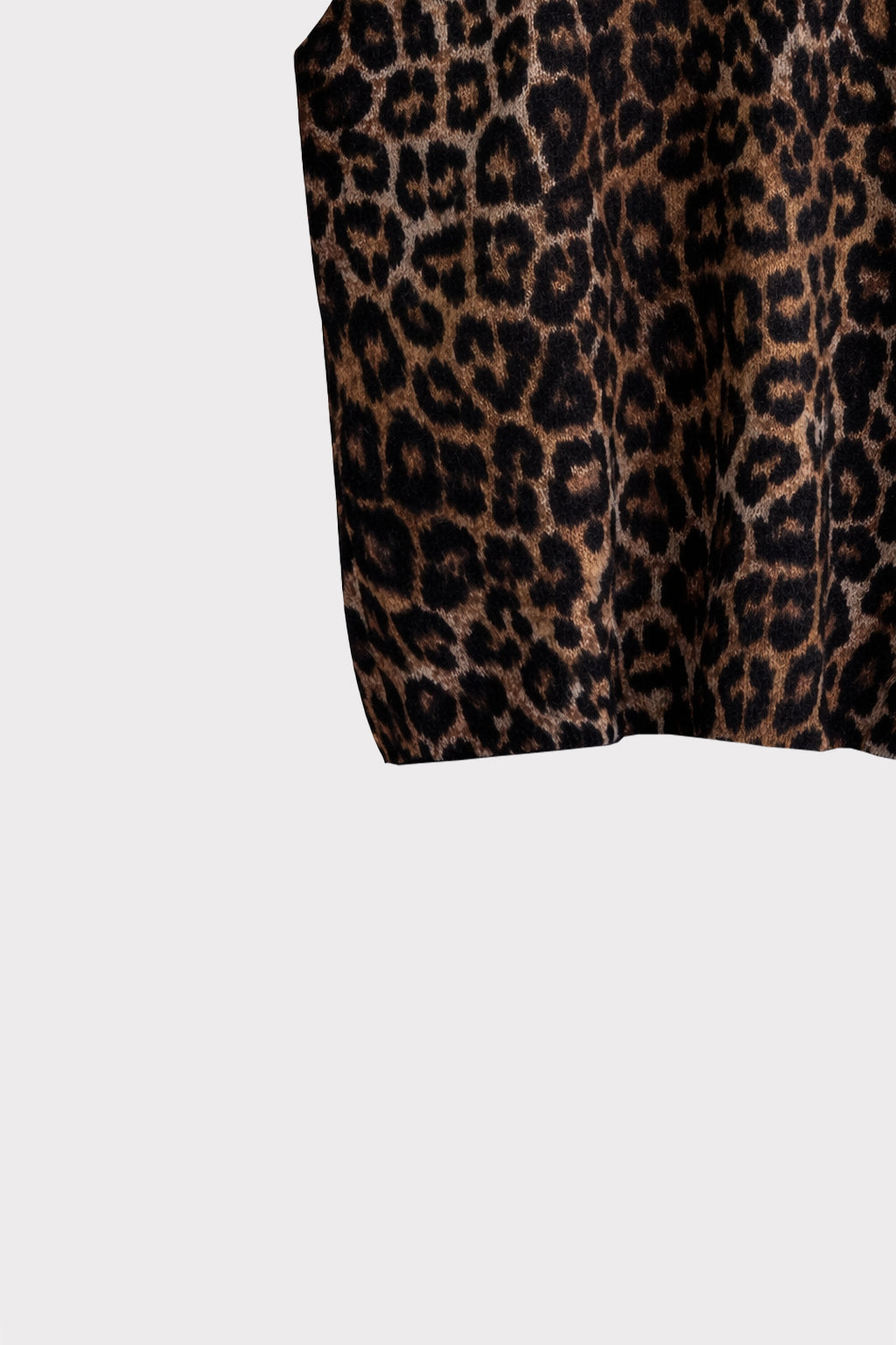 Top in maglia animalier