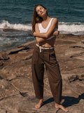 Pantaloni balloon con cintura