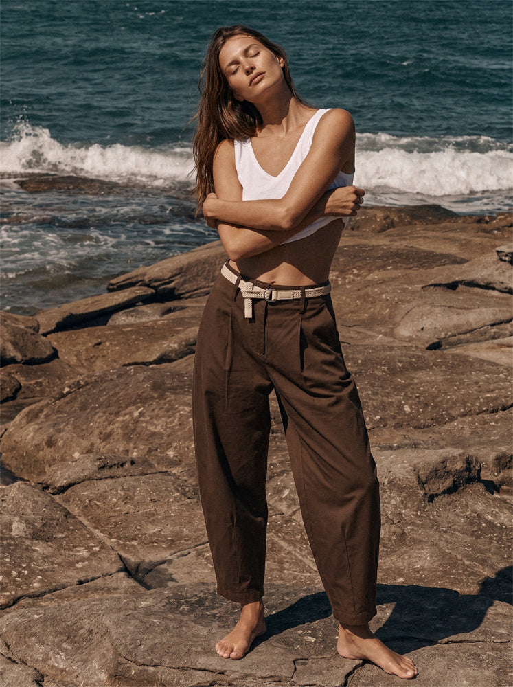 Pantaloni balloon con cintura