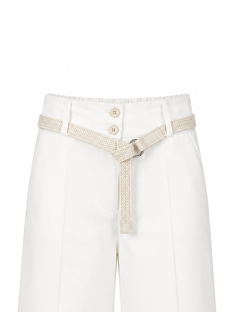 Pantaloni culotte con cintura