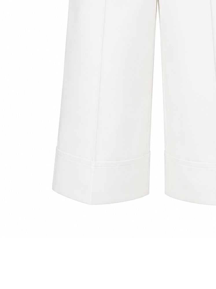 Pantaloni culotte con cintura