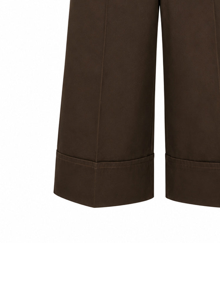 Pantaloni culotte con cintura