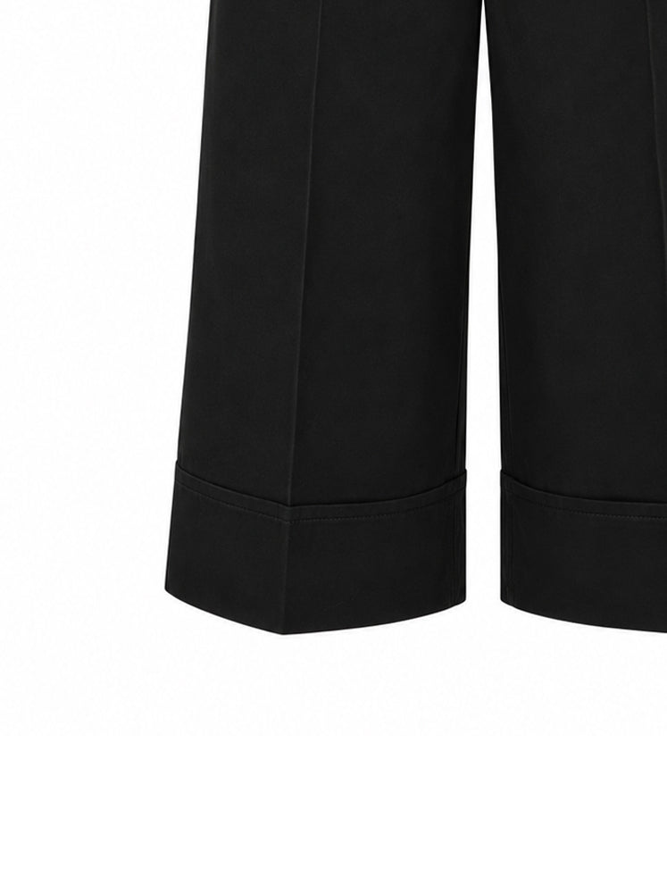 Pantaloni culotte con cintura
