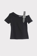 Maglia accessorio strass