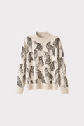 Pullover girocollo stampa animal