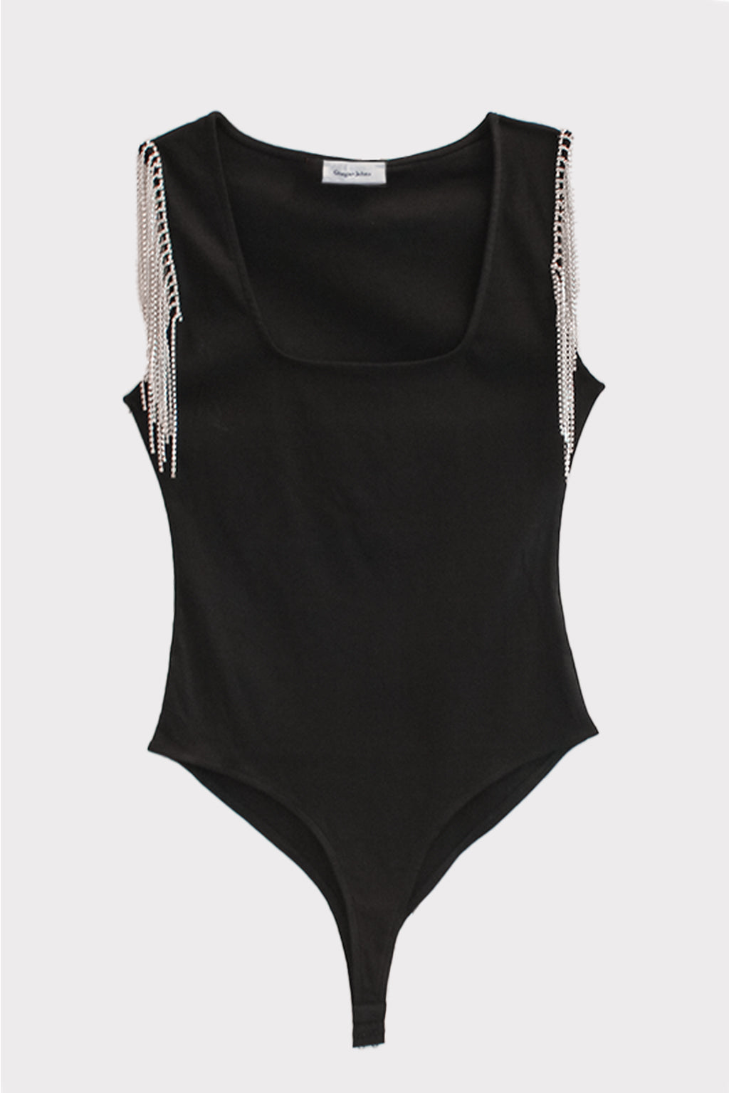 Body con spalla strass