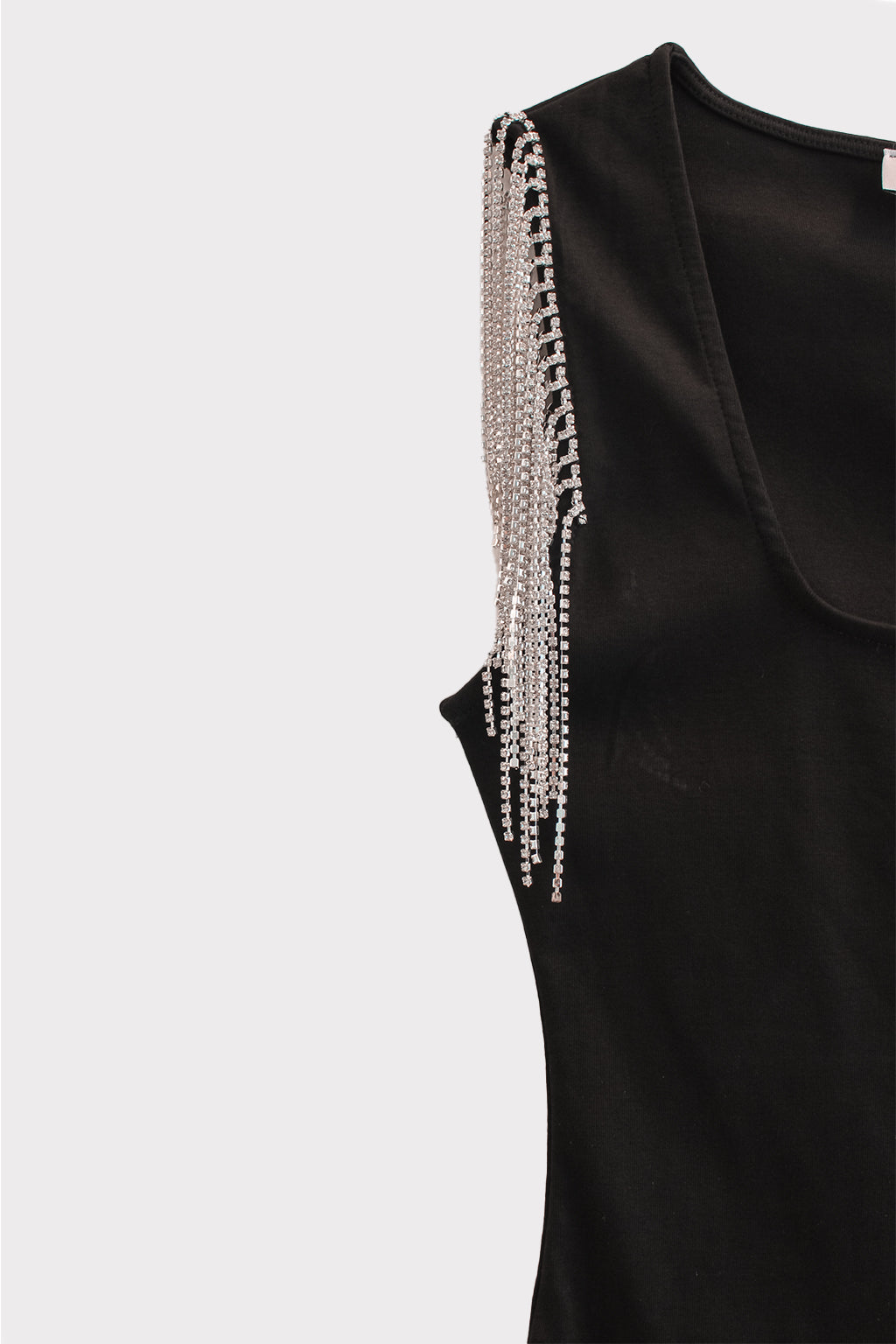 Body con spalla strass