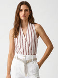 Top righe lurex