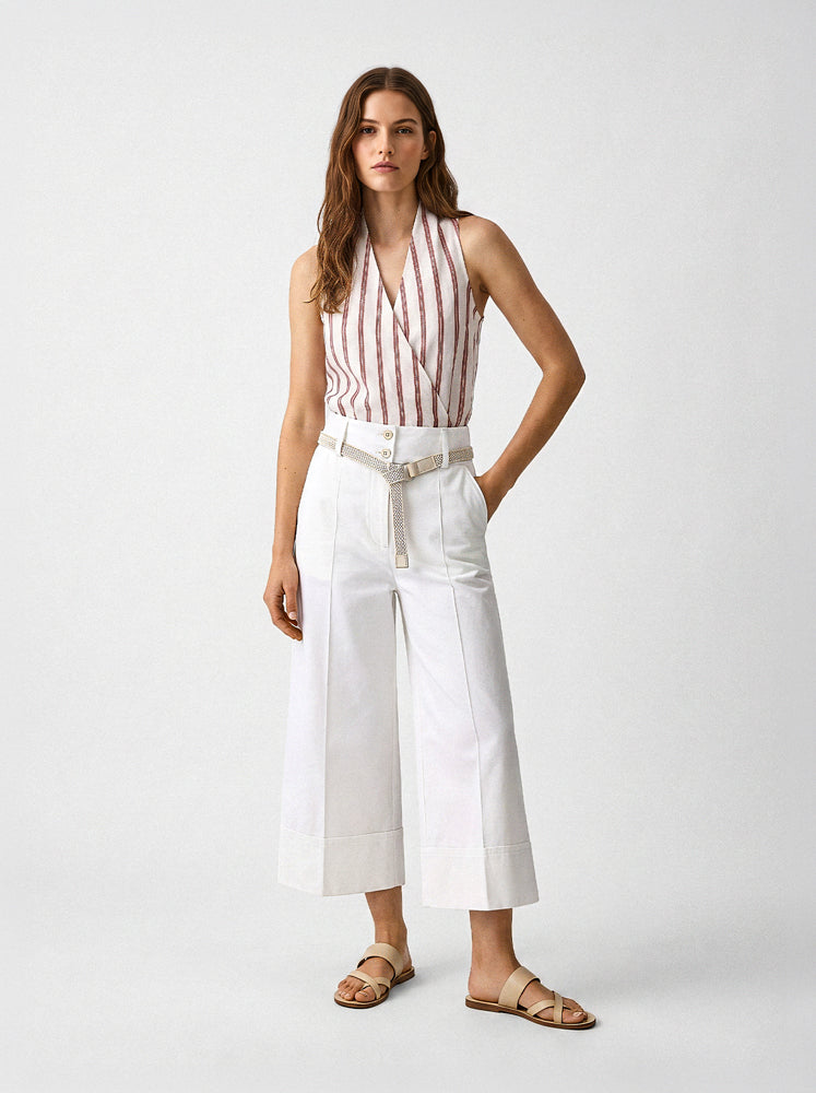 Top righe lurex