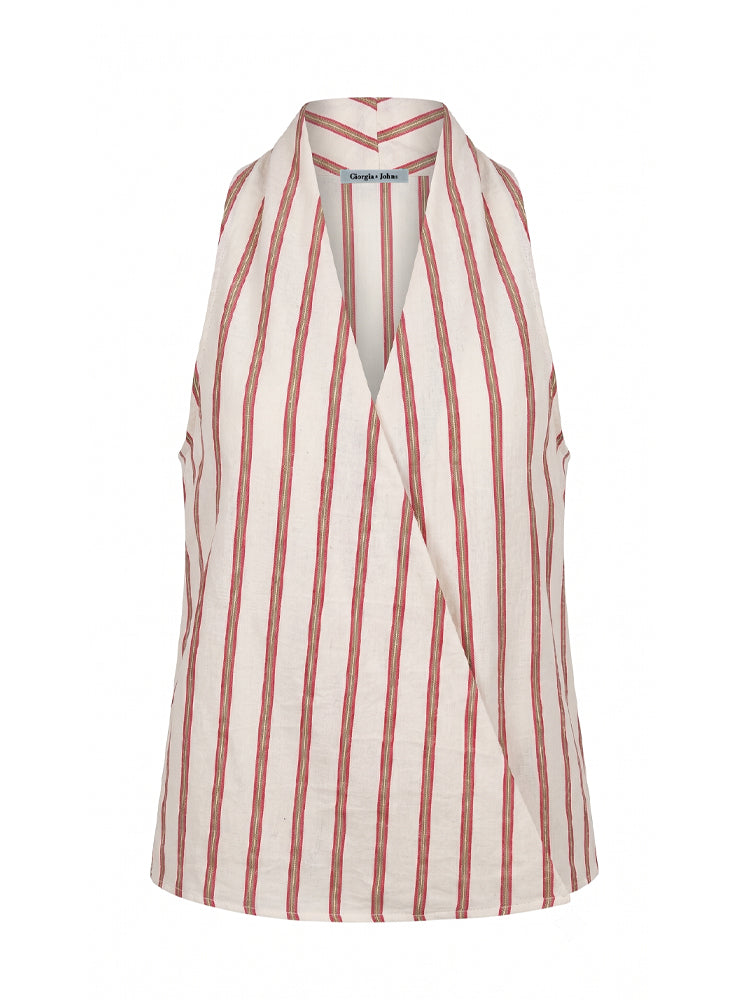 Top righe lurex