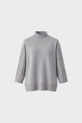 Pullover lungo collo morbido