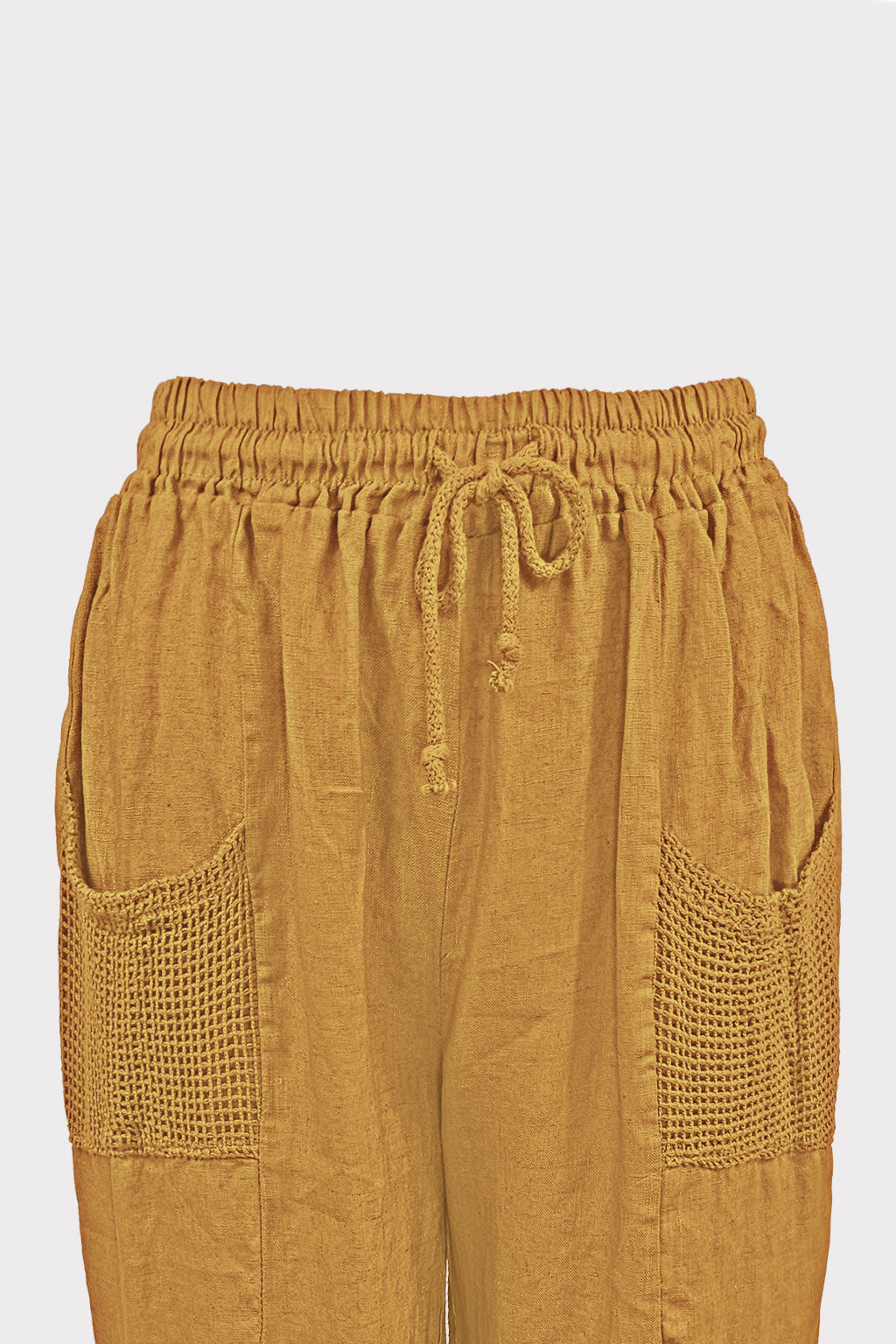 Pantalone con dettaglio rete