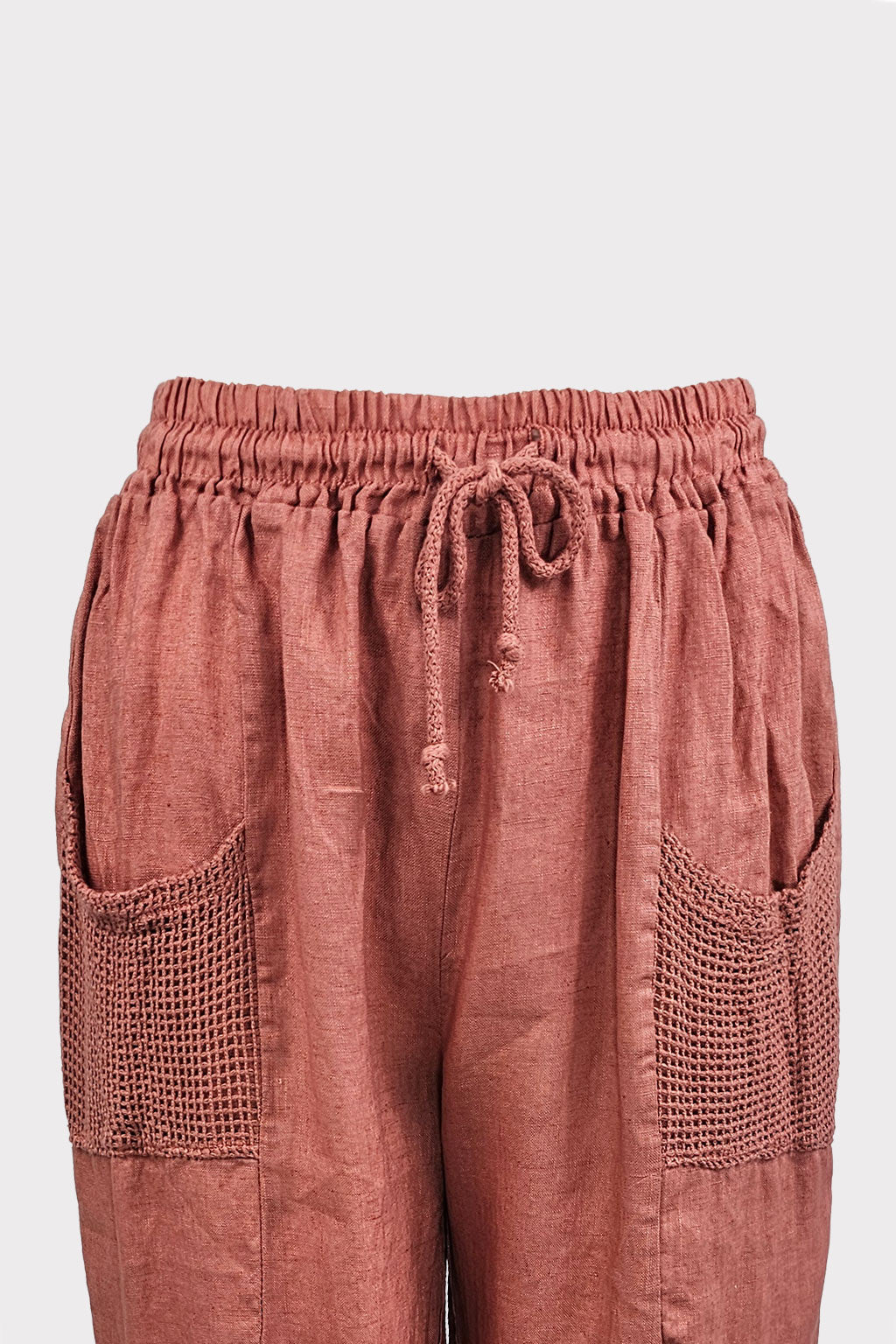 Pantalone con dettaglio rete