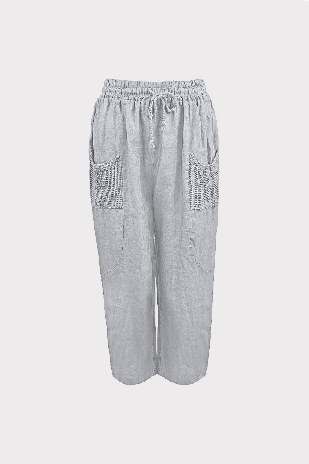 Pantalone con dettaglio rete
