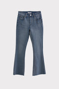 Jeans zampetta orlo sfrangiato