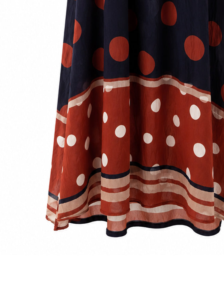 Abito halter a pois