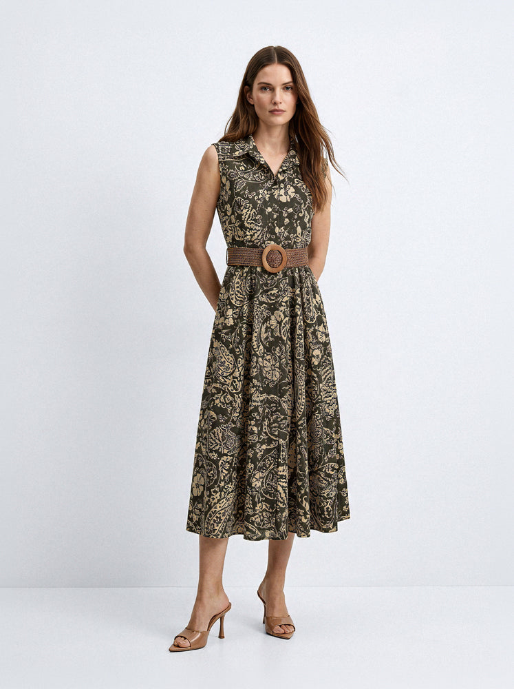 Abito chemisier stampa paisley