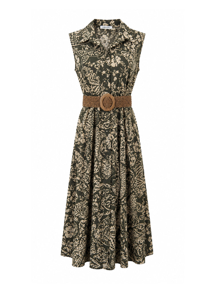 Abito chemisier stampa paisley