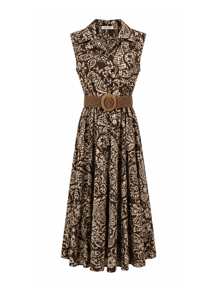 Abito chemisier stampa paisley