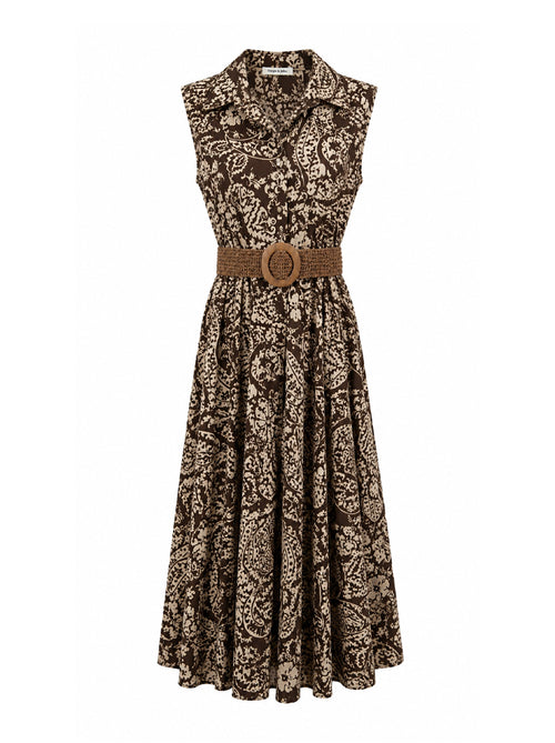 Abito chemisier stampa paisley