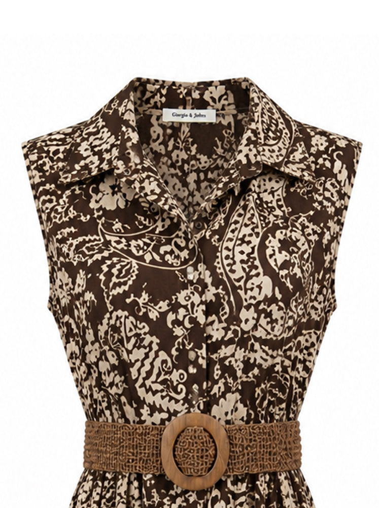 Abito chemisier stampa paisley