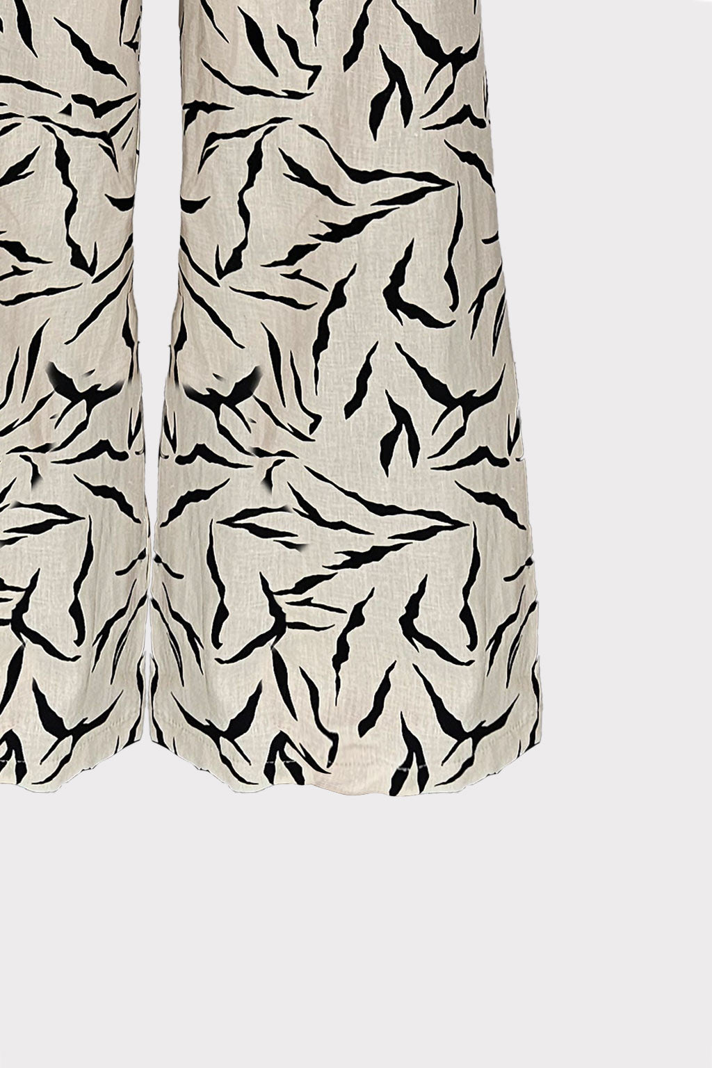 Pantalone lino stampato