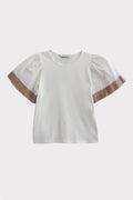 T-shirt maniche sbuffo