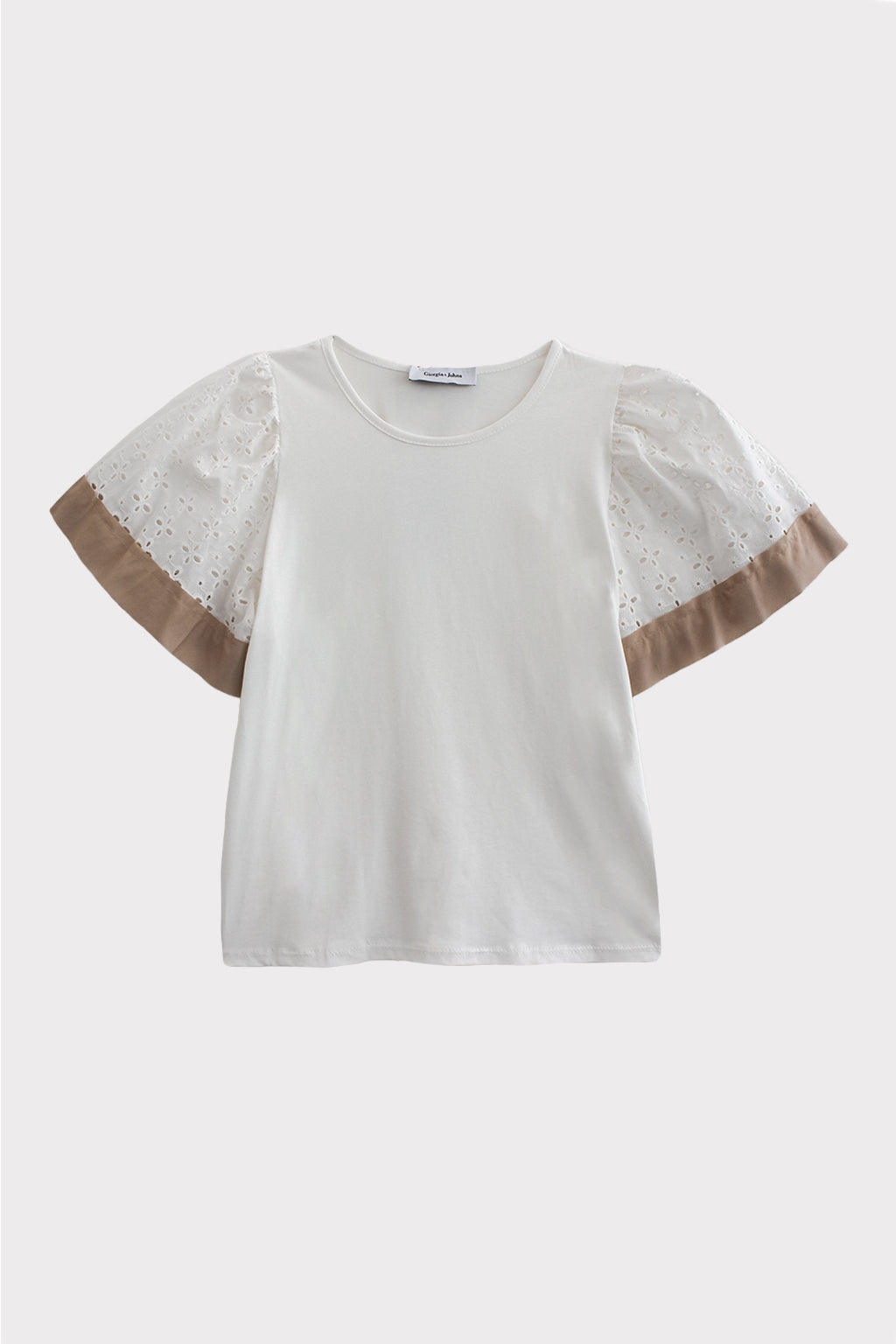 T-shirt maniche sbuffo