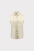 Camicia smanicata lino