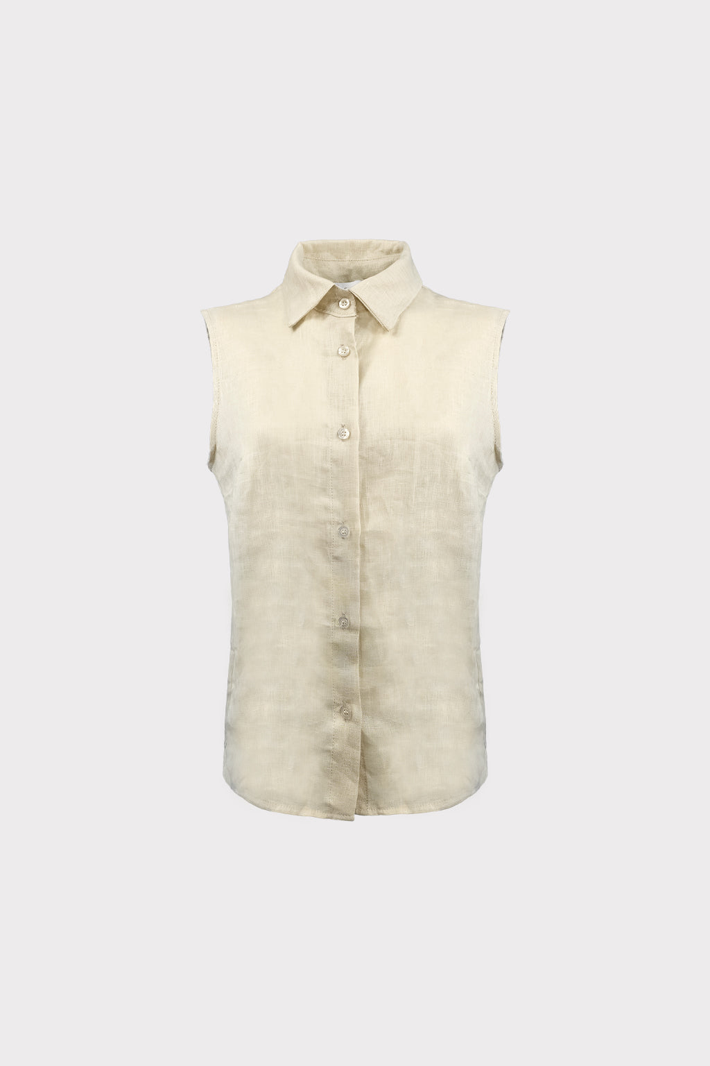 Camicia smanicata lino