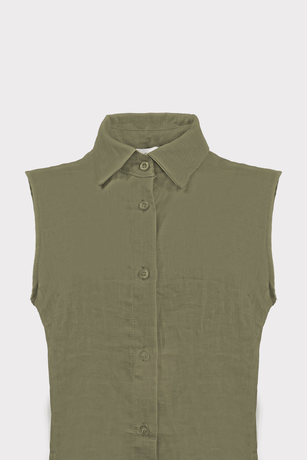 Camicia smanicata lino