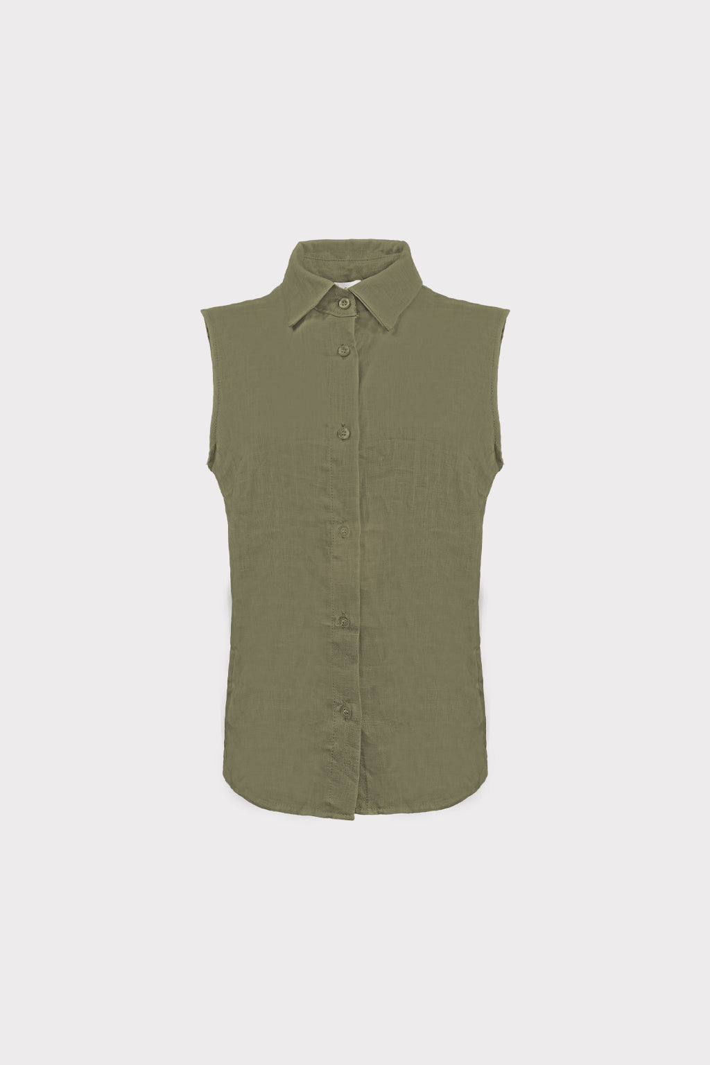 Camicia smanicata lino