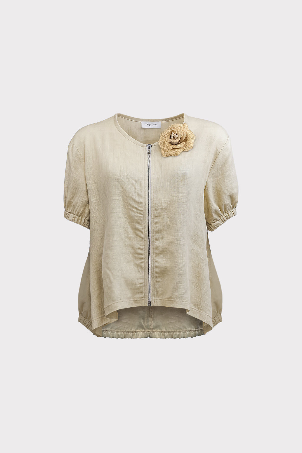 Giacca bomber lino