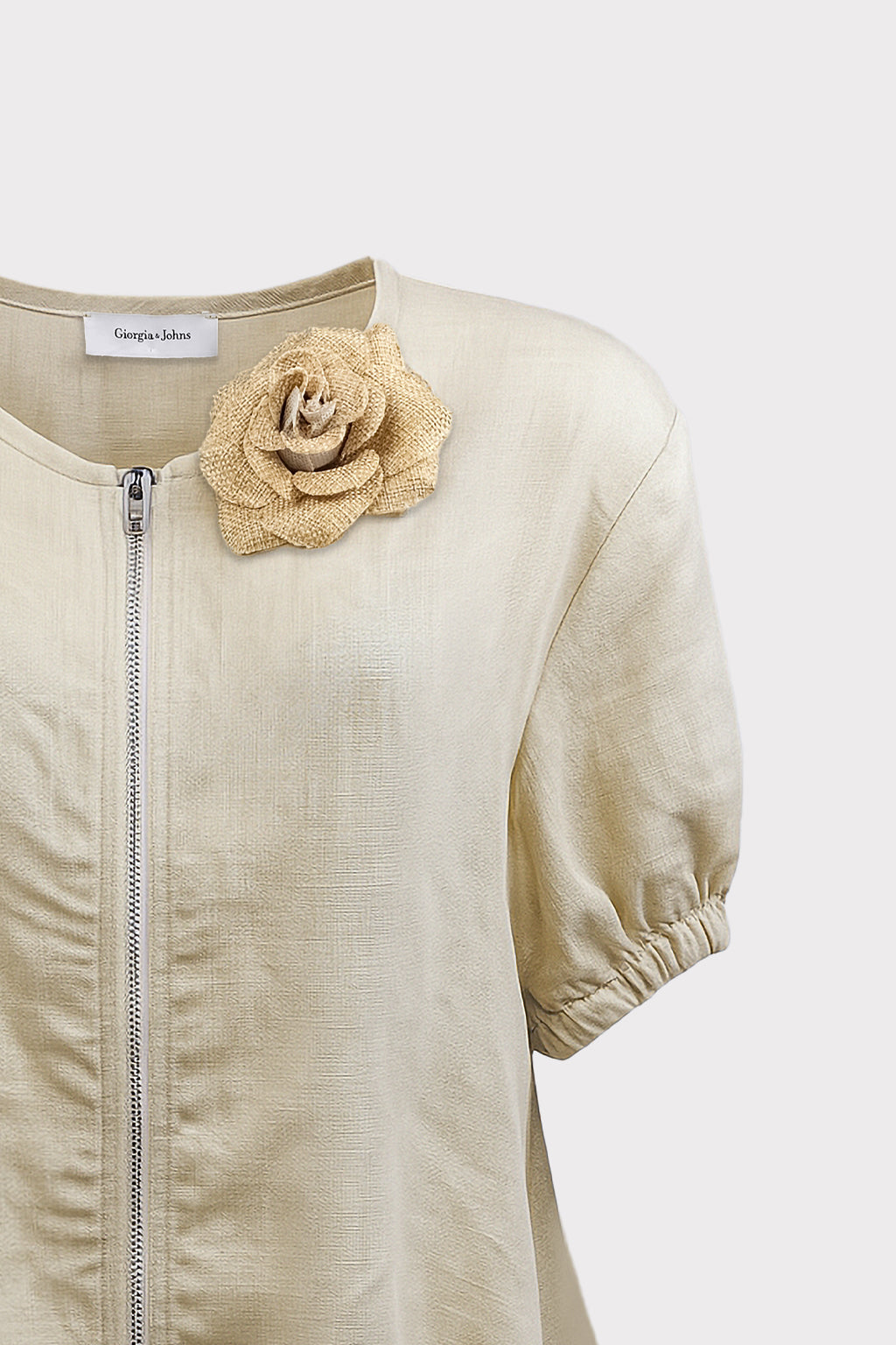 Giacca bomber lino