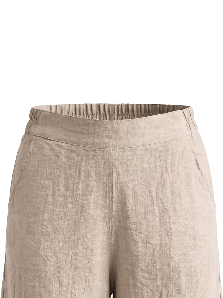 Pantaloni ampi in lino