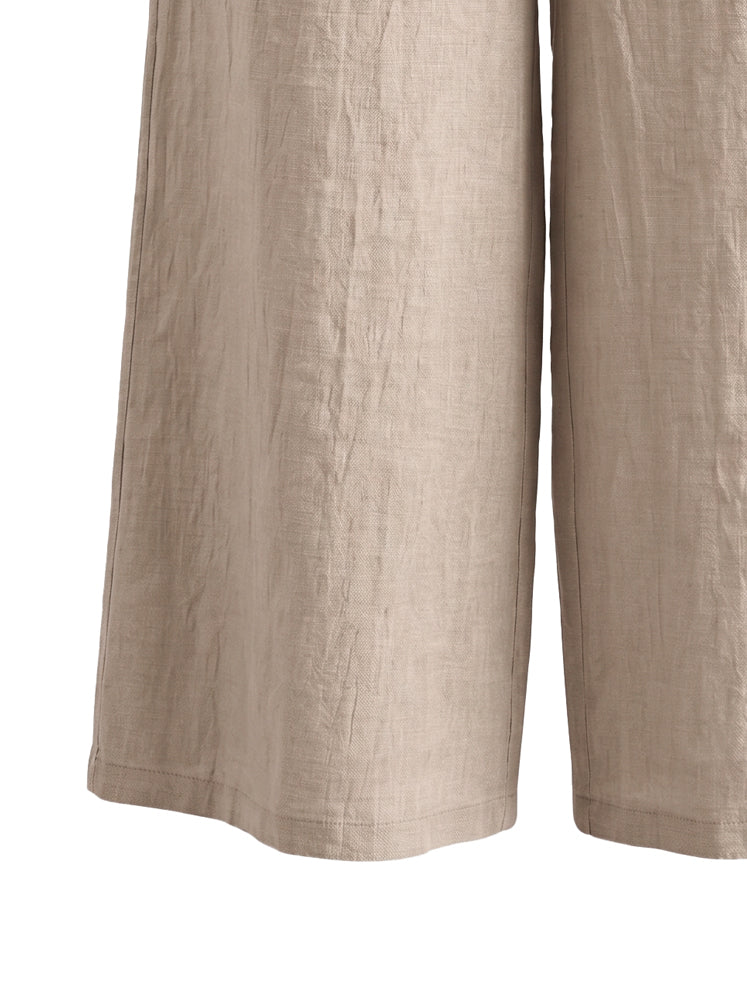 Pantaloni ampi in lino