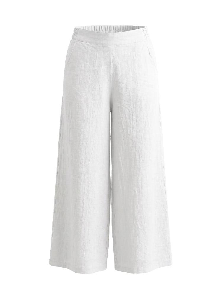 Pantaloni ampi in lino