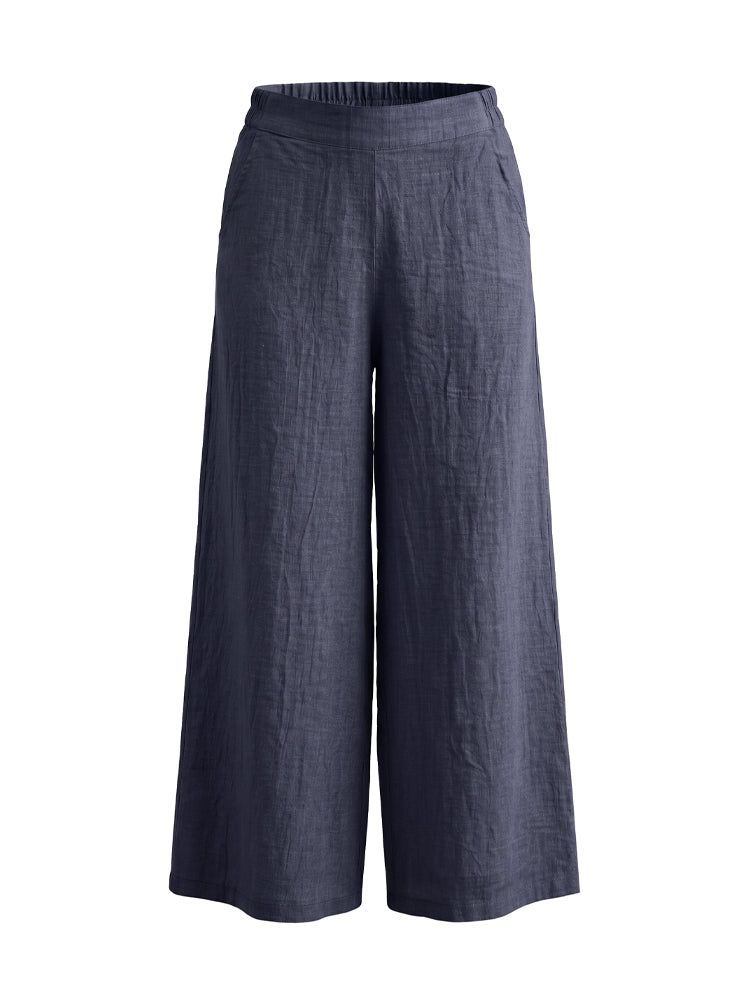 Pantaloni ampi in lino