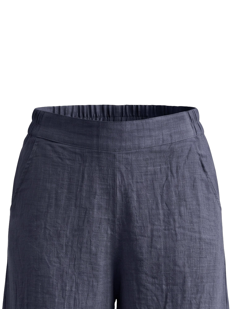 Pantaloni ampi in lino