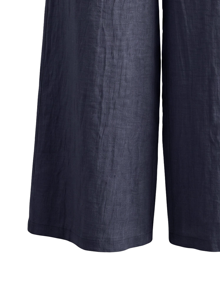 Pantaloni ampi in lino