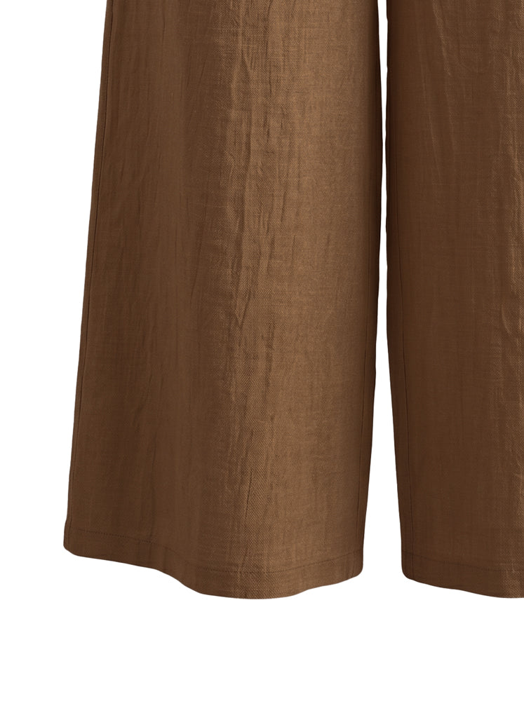 Pantaloni ampi in lino