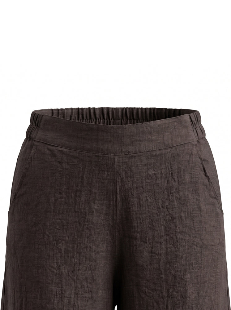 Pantaloni ampi in lino