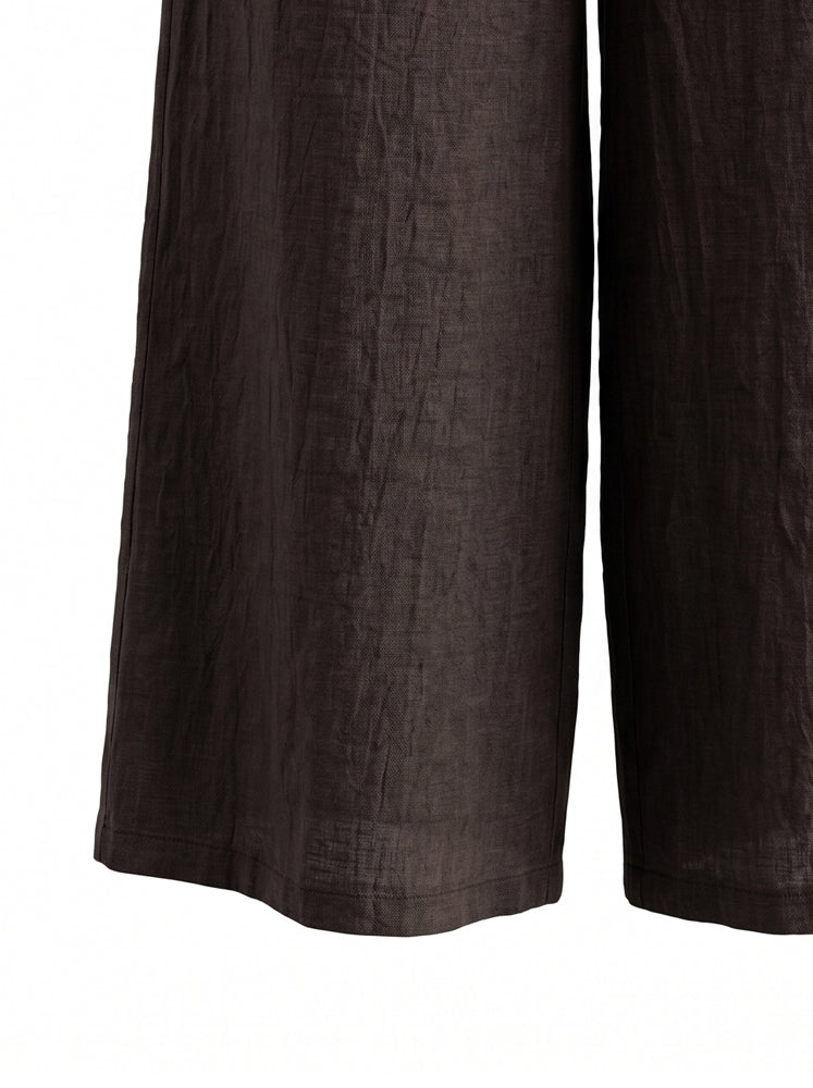 Pantaloni ampi in lino