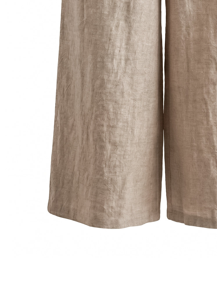 Pantaloni lino con coulisse