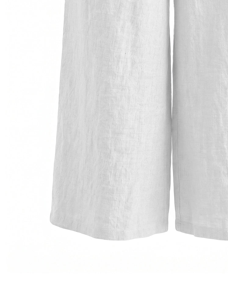 Pantaloni lino con coulisse