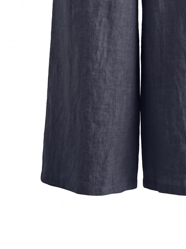 Pantaloni lino con coulisse
