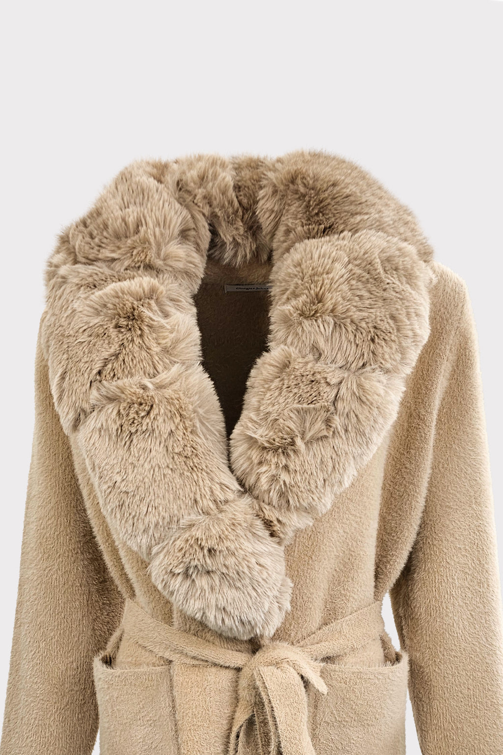 Cappotto collo pelliccia