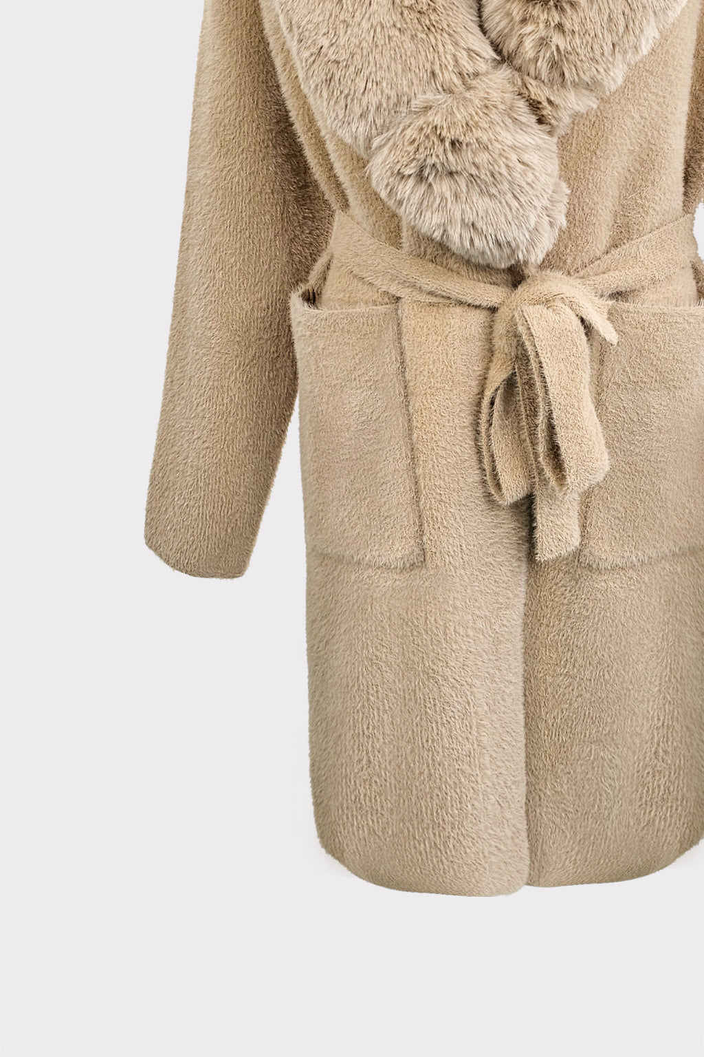 Cappotto collo pelliccia