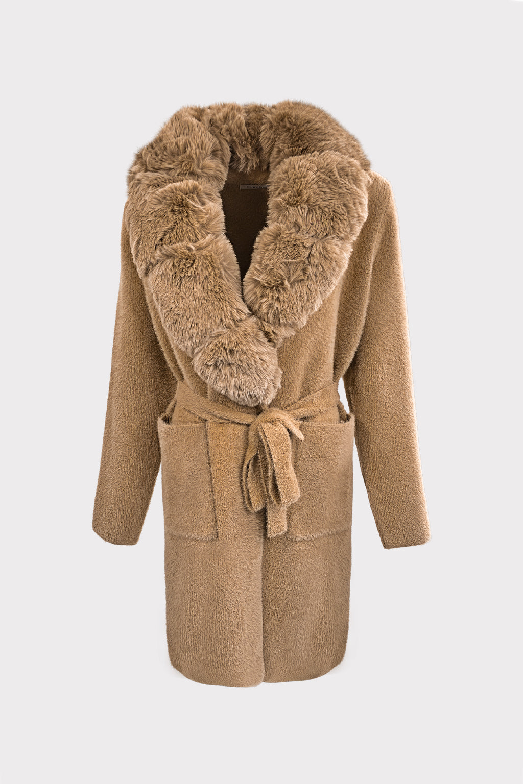 Cappotto collo pelliccia